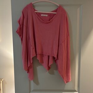 We The Free oversized Vibrant Pink Top